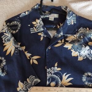 Tommy Bahama Dark Blue Floral Shirt